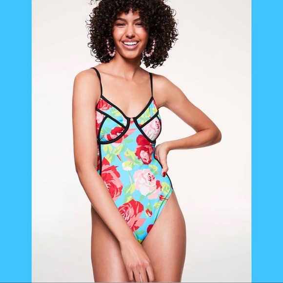 Betsey Johnson Bright Floral Retro Swimsuit 🌺 NWT - Picture 8 of 13